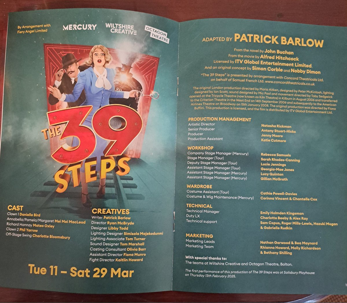 Steve Raw (@steveraw836) on Twitter photo <a href="/bertsbooks/">Bert’s Books</a> I saw '39 Steps' at the Mercury Theatre, Colchester, last week. It runs till 29 March. A brilliant comedy version The audience loved it, and I recommend it. <a href="/bertsbooks/">Bert’s Books</a> I saw '39 Steps' at the Mercury Theatre, Colchester, last week. It runs till 29 March. A brilliant comedy version The audience loved it, and I recommend it.