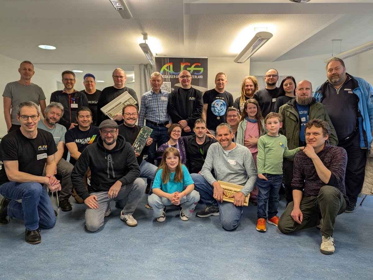 AUGS (Amiga User Group Switzerland) Meetup 2025 is coming to an end–Two days of Amiga action in Zurich.Huge thank you to everyone who joined and made this meetup a success. Amiga
#Amiga #RetroComputing #AUGS #AmigaForever #RetroGaming #Commodore #GZH #Community