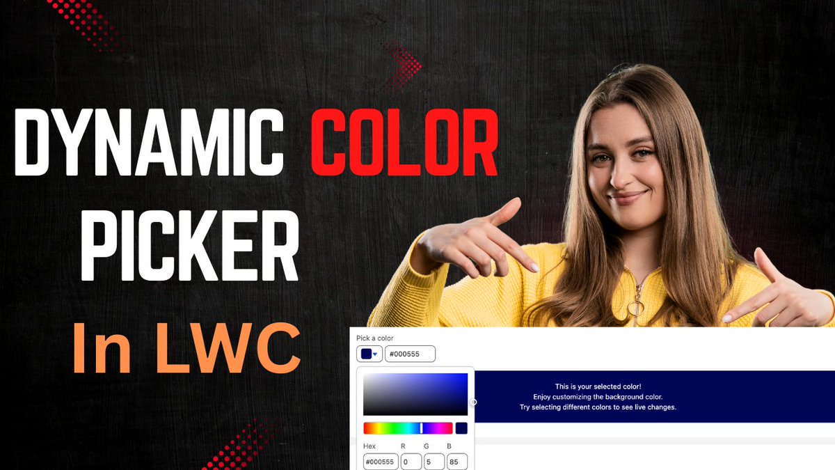 ✅ 🔴Build a Dynamic Color Picker in Salesforce That Actually Works!

👉Check it out now
🔗 youtu.be/ds2V5tJ0J5A?si…
🔔Stay in the Tech Loop: Subscribe to Our Channel for More!
🔗 youtube.com/SalesforceHunt