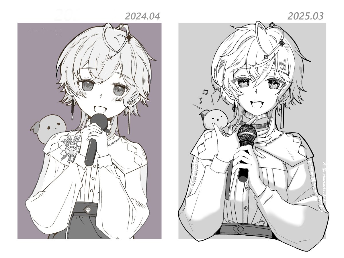 nanani_3rd's tweet photo. #oumuArt 
★－:+:－:+:－:+:－:+:－:+:－:+:－:+:－:+:－:+★
試著重畫了一年前的圖 https://t.co/FOedmCZHuJ