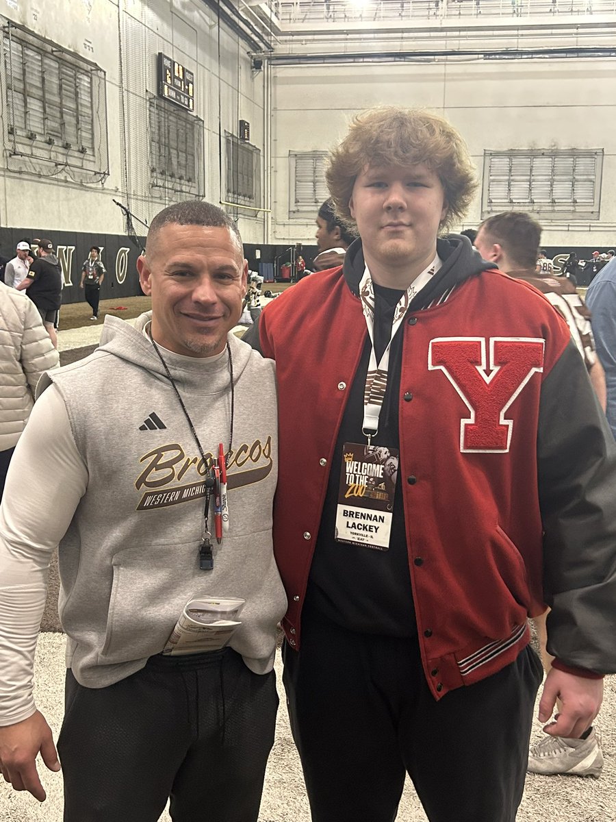 Brennan Lackey (@brennanlackey79) on Twitter photo Thank you <a href="/CoachLT39/">Lance Taylor</a> for having me out on an amazing Junior day to Western Michigan!! <a href="/CoachDanMcGuire/">Dan McGuire</a> <a href="/CoachGalloway44/">Chris Galloway</a> <a href="/pawlakjoe/">Joe Pawlak</a> <a href="/EDGYTIM/">Timothy “EDGYTIM” OHalloran</a> <a href="/coachwaltbell/">Walt Bell</a> <a href="/DeepDishFB/">DEEP DISH FOOTBALL</a> <a href="/AllenTrieu/">Allen Trieu</a> <a href="/CoachTMcCormick/">Tanner McCormick</a> <a href="/sixstarfootball/">Six Star Football | PLUS+</a> Thank you <a href="/CoachLT39/">Lance Taylor</a> for having me out on an amazing Junior day to Western Michigan!! <a href="/CoachDanMcGuire/">Dan McGuire</a> <a href="/CoachGalloway44/">Chris Galloway</a> <a href="/pawlakjoe/">Joe Pawlak</a> <a href="/EDGYTIM/">Timothy “EDGYTIM” OHalloran</a> <a href="/coachwaltbell/">Walt Bell</a> <a href="/DeepDishFB/">DEEP DISH FOOTBALL</a> <a href="/AllenTrieu/">Allen Trieu</a> <a href="/CoachTMcCormick/">Tanner McCormick</a> <a href="/sixstarfootball/">Six Star Football | PLUS+</a>
