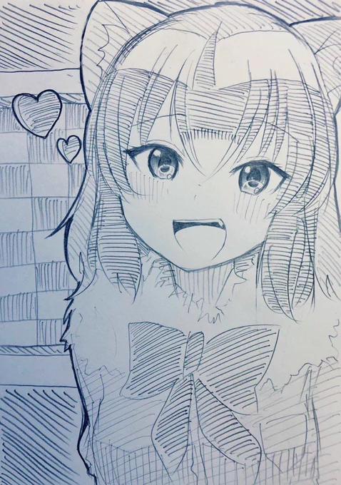 昔描いたアライさん かわいいね 