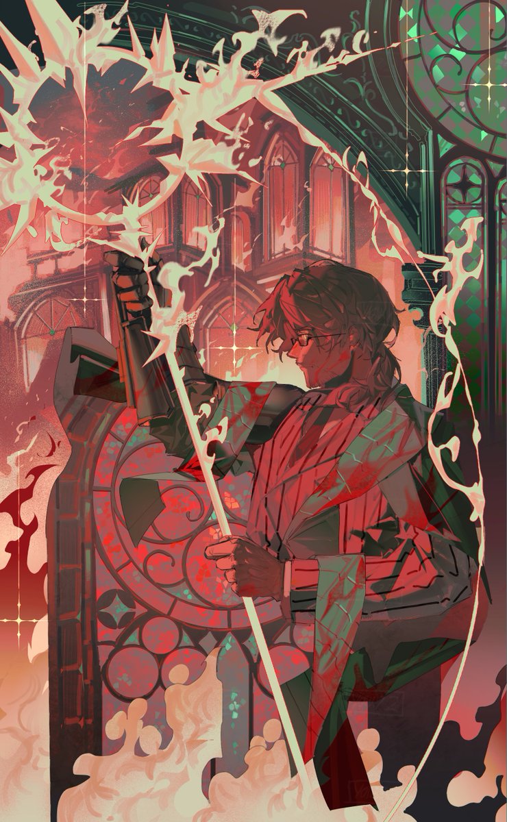 Yolk72_'s tweet photo. #LimbusCompany #LCB End of the priest, burning of the holy flame. https://t.co/SDT9BBl3MF