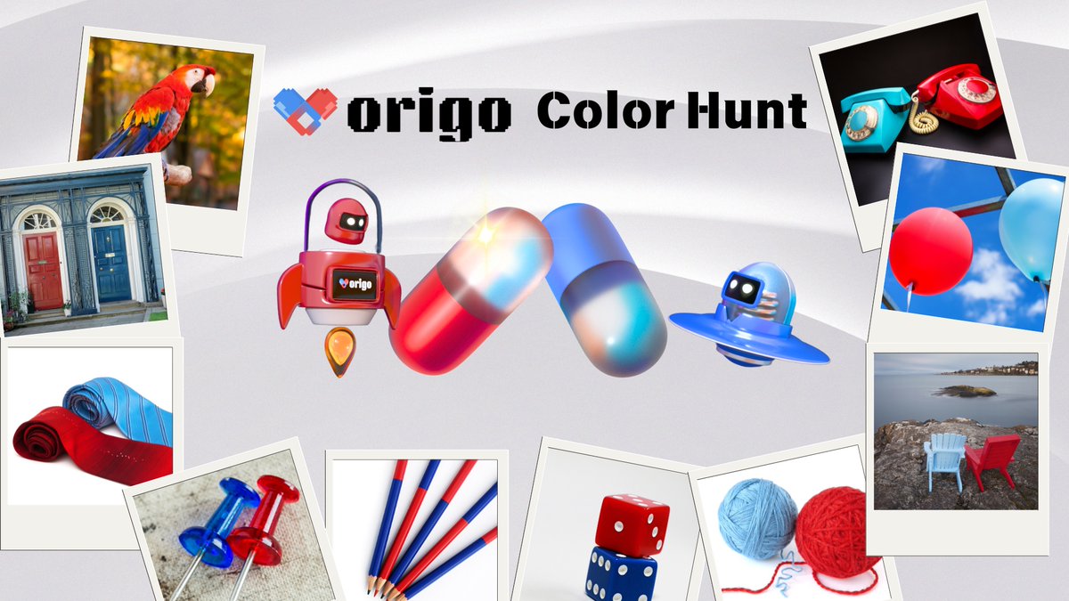 Origobase's tweet photo. Hunt for red and blue duos hiding in plain sight with #OrigoColorHunt and spot #Origo in your world! 🟥🟦

Red rides, blue slides, where’s Origo vibes? 💊 https://t.co/mKKAmyoEFt