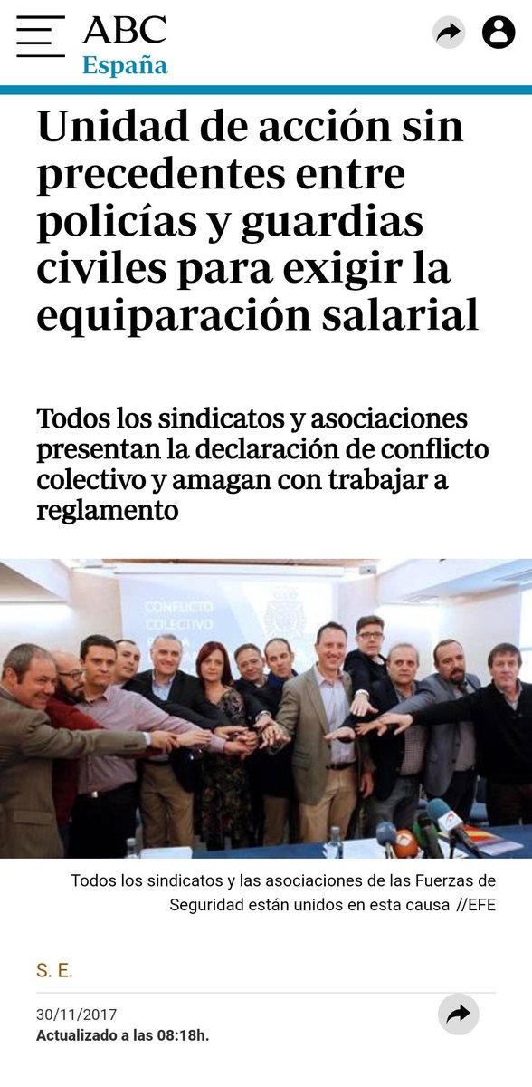 En 2017 las bajas sindicales forzaron a los sindicatos a unirse y plantear un conflicto

<a href="/EYAPolicia/">EYA</a> en 2023 estuvo en una plataforma pidiendo un Conflicto Permanente y no lo hicieron

Solo sus afiliados les pueden volver a forzar para que presionen
Voluntariamente no lo harán