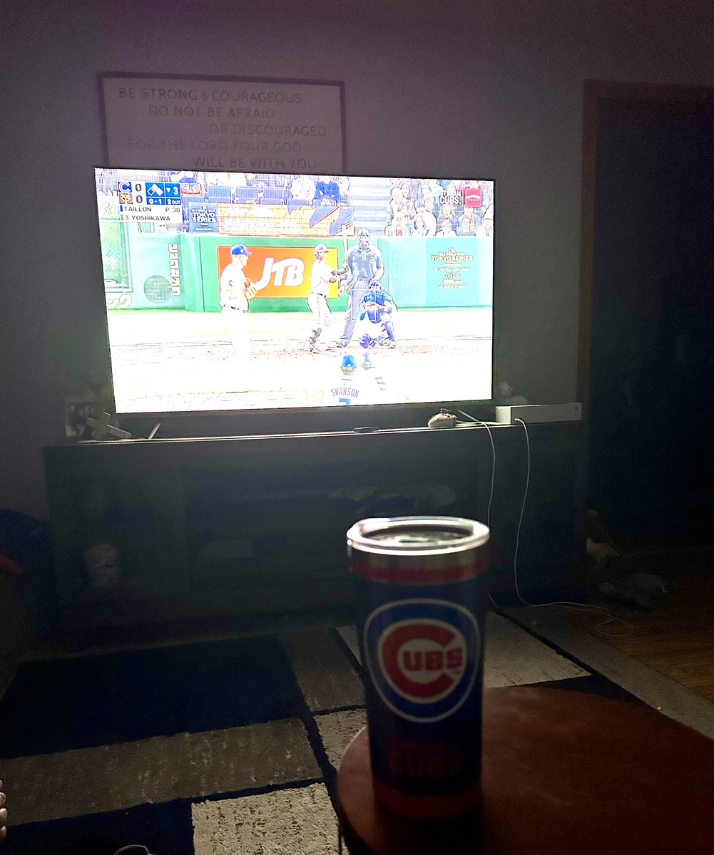 5am <a href="/Cubs/">Chicago Cubs</a> baseball, a cup of coffee  and a quiet house. I’m here for it! <a href="/WatchMarquee/">Marquee Sports Network</a> Coming Cubbies, let’s get some runs!!