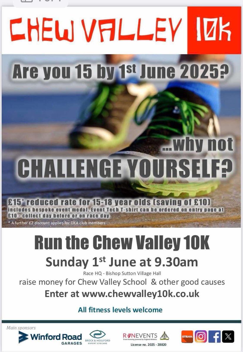Chrissie Wellington (@chrissiesmiles) on Twitter photo For those who love a local, community based and charity fundraising 10k in a BEAUTIFUL part of the world then why not enter the Chew Valley 10k, on Sunday 1 June?! <a href="/ChewValley10k/">ChewValley10k</a> #somerset #10k #running For those who love a local, community based and charity fundraising 10k in a BEAUTIFUL part of the world then why not enter the Chew Valley 10k, on Sunday 1 June?! <a href="/ChewValley10k/">ChewValley10k</a> #somerset #10k #running