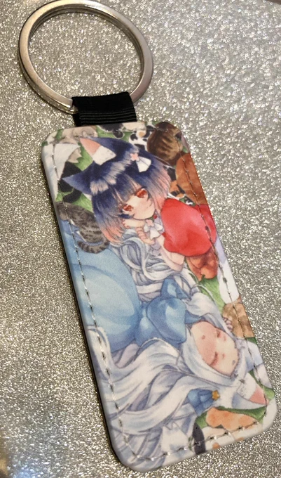 《新グッズ》革のキーリングですメルメリィに持っていきます 
