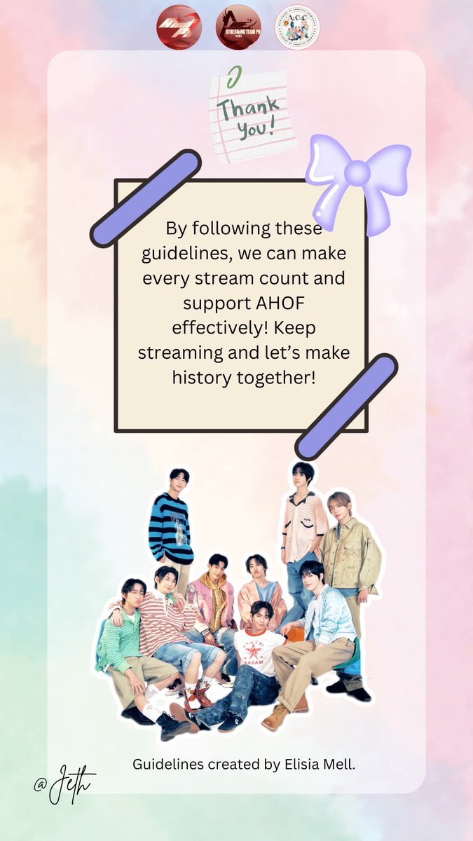 AHOFMUSICSTREAM's tweet photo. Let’s focus on driving more views to the AHOF Introductions on YouTube. By following these guidelines. Our goal is to ensure each member reaches at least 100k views!
#AHOF #AHOF_official #StreamingPH https://t.co/LsIo24ogH3