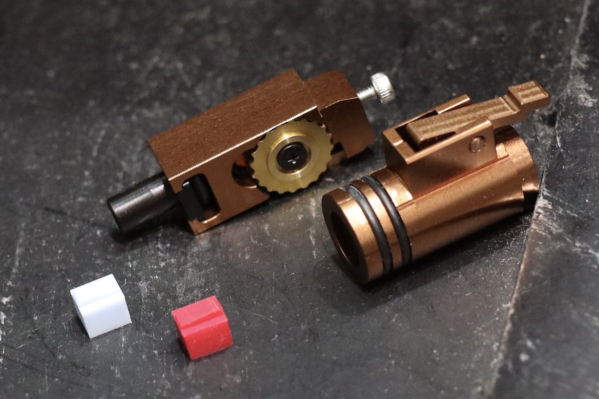 jkarmy_int's tweet image. New Hop Up Chamber for TM MWS 
BY MODIFY ❤️🔥❤️🔥
CNC 6061 Aluminum 
with Bronze Anodised Finish 
Accuracy & Peformance UP !!!! 
#mws #modify #hopup