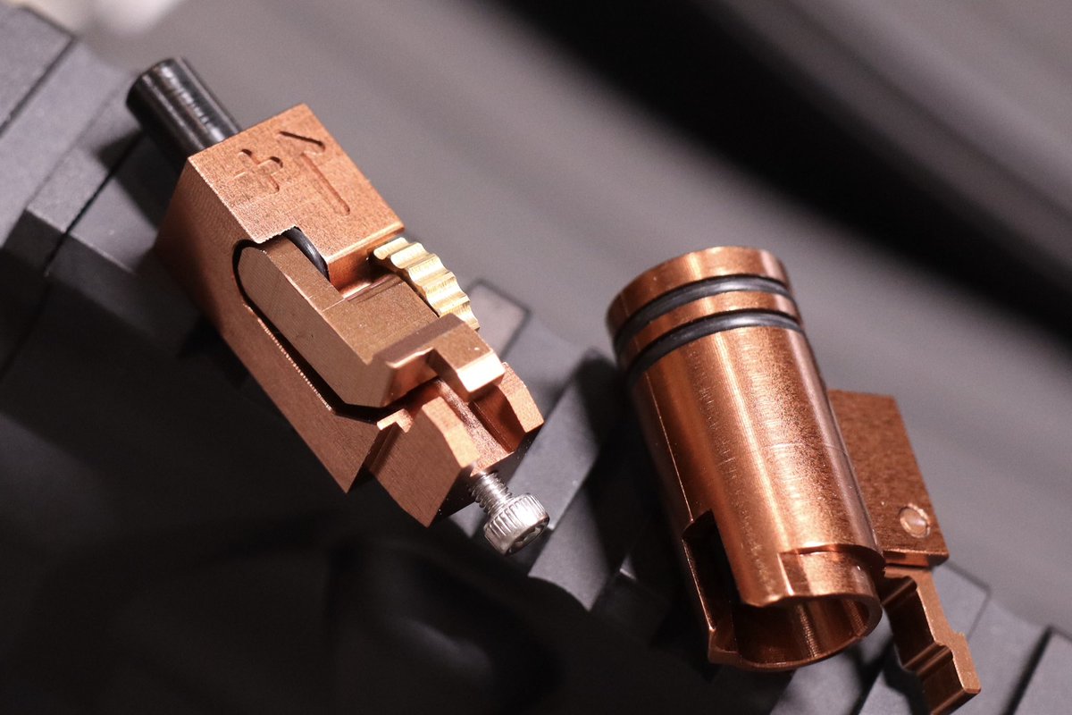 jkarmy_int's tweet image. New Hop Up Chamber for TM MWS 
BY MODIFY ❤️🔥❤️🔥
CNC 6061 Aluminum 
with Bronze Anodised Finish 
Accuracy & Peformance UP !!!! 
#mws #modify #hopup