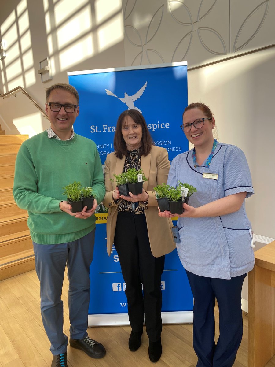Thank you to our wonderful volunteer Micheál, who dropped by St Francis Hospice in Blanchardstown with a donation of shamrock plants. These will be given to the patients on their breakfast trays tomorrow morning in celebration of #StPatricksDay.

#volunteers #community #hospice