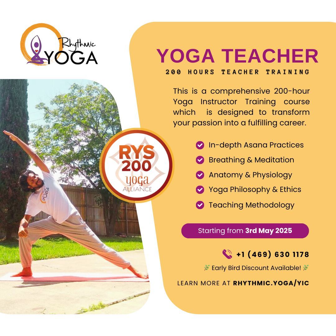 ryausa's tweet photo. Embark on your yoga journey with our 200-Hour Yoga Teacher Training Program starting May 3, 2025! 🌟 70% online, 30% in-person. Learn, grow, and inspire through yoga!

📖 More info: https://t.co/DESrA12C92

#YogaTeacherTraining #MindBodySpirit https://t.co/qryX7lZwtP