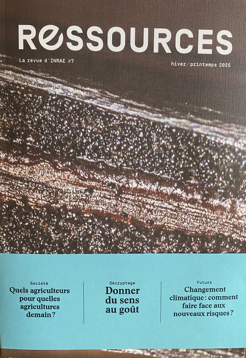 Le numéro 7 de la revue RESSOURCEE de l’INRAE vient de paraître 
3 dossiers au sommaire 
Bonne lecture