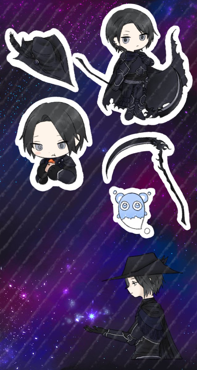 💜 앤솔로지 전체 특전 엽서 칼선 스티커를 공개합니다! 오리(<a href="/potatoduck___/">오리</a>) 님의 작품입니다. 멋진 작품 감사합니다! 특전 실물에는 사선 무늬가 들어가 있지 않습니다.