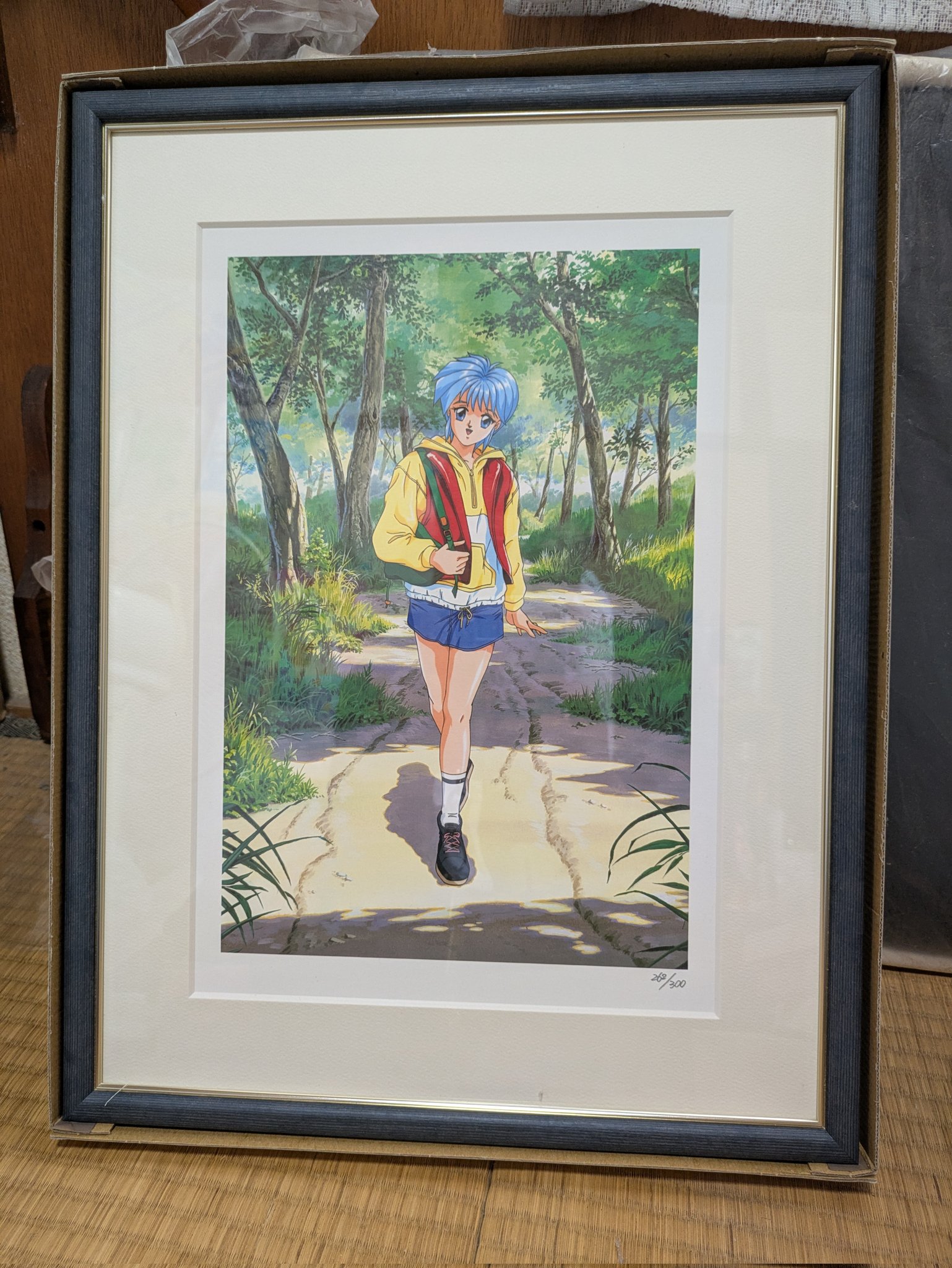 未使用 ときめきメモリアル 虹野沙希 シリアルナンバー入りフレーム付きリトグラフ ときめきメモリアル フレーム付き リトグラフ 虹野沙希