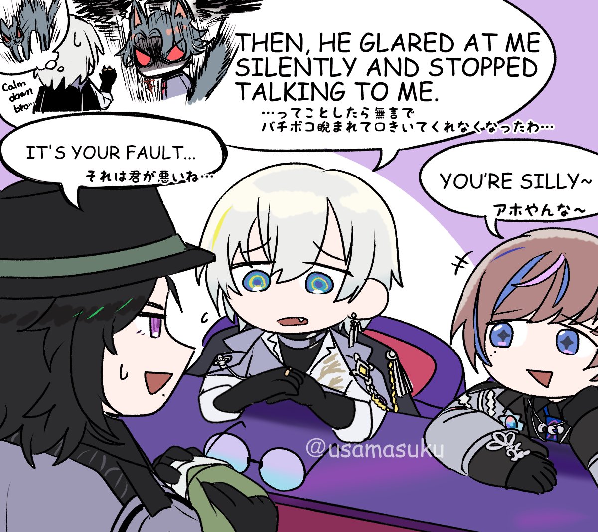 ※using a translator
※IDK sorry if I misunderstood about them.
#FreoChrome #kaepix #Seiblue #GinjoCanvas