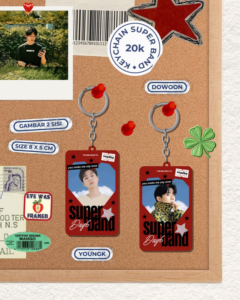justhiku's tweet photo. ₊˚⊹ᰔ keychain superbband day6 ₊˚⊹ᰔ

📦 https://t.co/WqXRXQ1xYk

📎 acrylic 2 sisi
📎 size 5 x 8 cm https://t.co/u4lCTQt10F