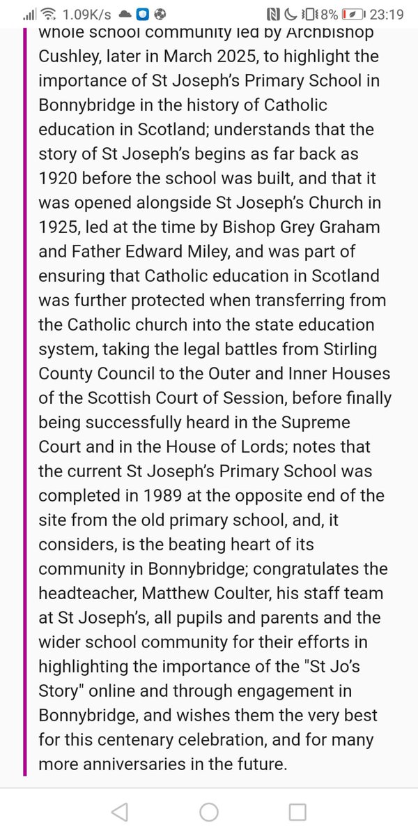 Mr Coulter (@mattcoulter1) on Twitter photo Lovely motion lodged in the Scottish Parliament re the 100th anniversary of St Joseph’s Primary <a href="/stjosephsps/">St Joseph's RC PS</a> #thestjoesstory Lovely motion lodged in the Scottish Parliament re the 100th anniversary of St Joseph’s Primary <a href="/stjosephsps/">St Joseph's RC PS</a> #thestjoesstory