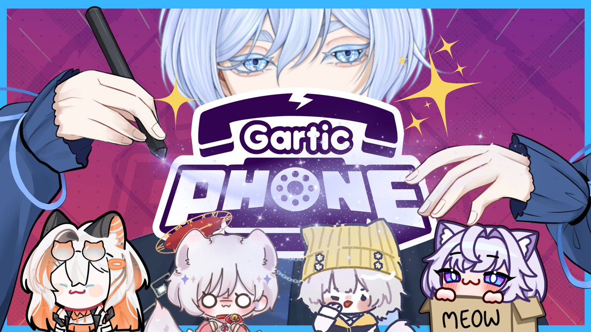 paxliveproject's tweet photo. Gartic Phone : ได้เวลารวมตัวนักวาดดด
คืนนี้เวลา 19.00 น.(GMT+7)
🌟 กดลิงก์นี้มาเจอกันได้เลย 👉 https://t.co/NhHDwuVdMh
--------
#paxliveproject #VtuberTH #vtuber #CystophoraSKPAX https://t.co/qrFZo4x3hC
