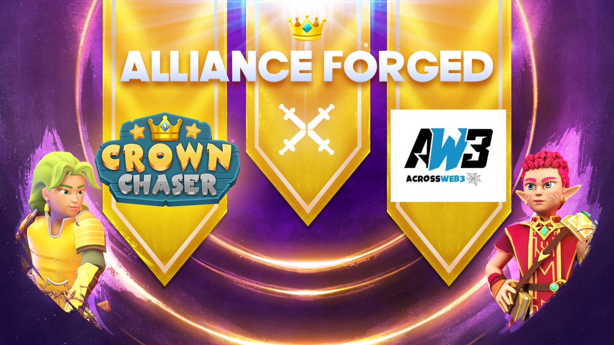 AcrossWeb3's tweet image. We are excited to announce our collaboration with @CrownChaserGame 

We&apos;d be giving out WL spots to their upcoming mint in our exclusive Discord server.