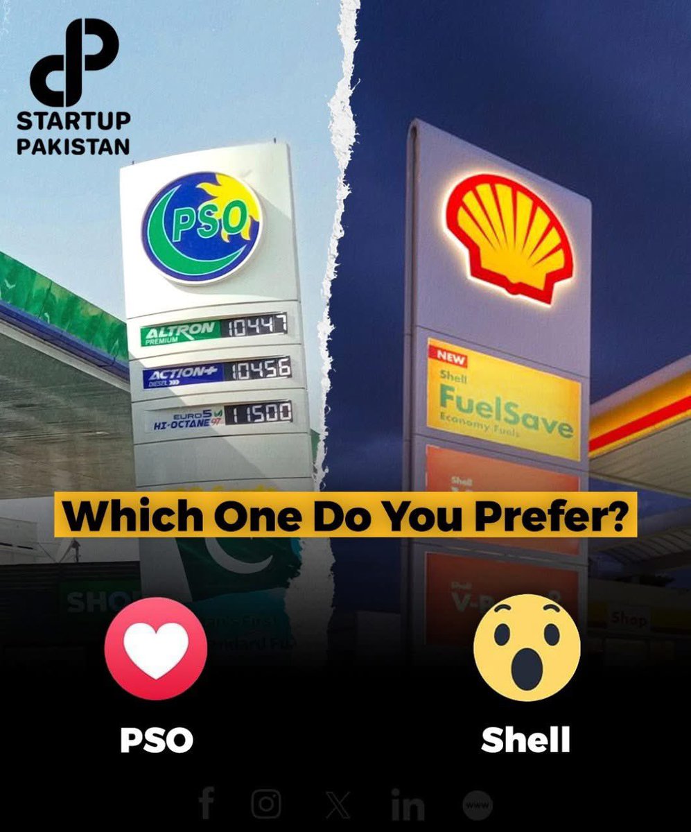 noumankhan7275's tweet photo. Which One Do You Prefer?
PSO vs Shell
#CustomerPreference https://t.co/iNCaLXzsFp