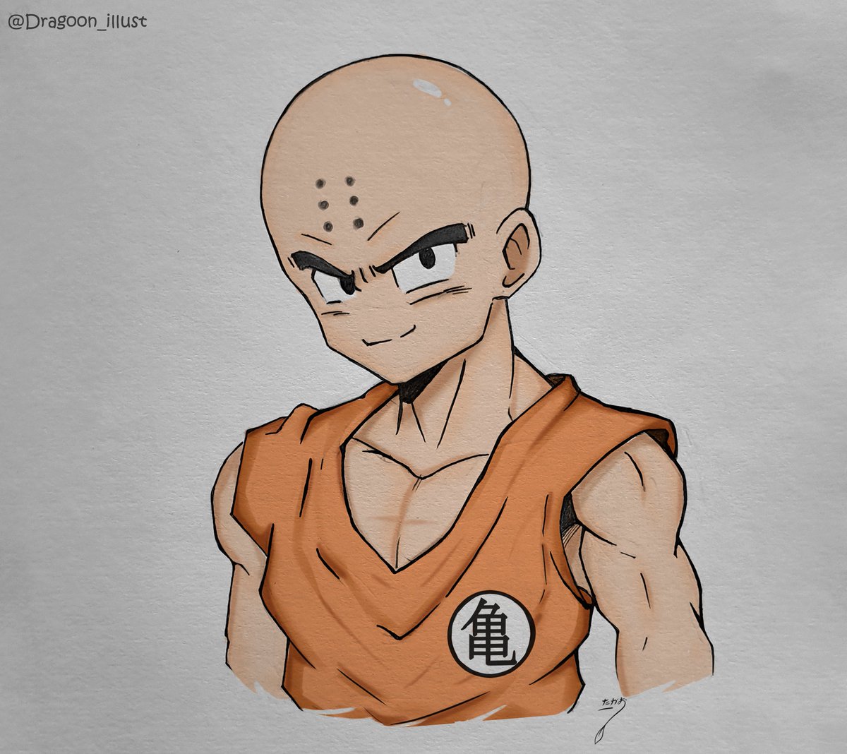 クリリン  |  Kuririn   

#イラスト  #ドラゴンボール  
#イラスト練習中
