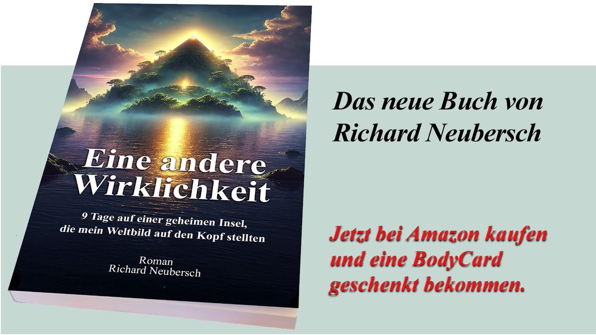 Mein neues Buch ist jetzt bei Amazon erhältlich. Als Taschenbuch, gebundenes Buch und als E-Book. Wer es kauft und mir den Kaufbeleg schickt, erhält eine BodyCard von mir geschenkt.
Mehr Infos zum Buch findet ihr hier: swissharmony.de/eine-andere-wi…