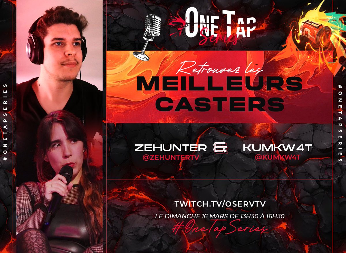 La 2ème journée du #OneTapSeries commence ! 😎

Nous avons eu le droit à des matchs de fou hier, donc ne ratez pas ce qui arrive ! 🔫

3ème Round du Lower Bracket :
YoundAndBeautiful 🆚 @fakeesportfr 

📺Twitch.tv/OservTV
🎙️<a href="/ZeHuntertv/">Hershell</a> &amp; <a href="/kumkw4t/">Kumkw4t</a> 
🎥<a href="/Moussmous_/">Moussmous</a>
#OSVWIN