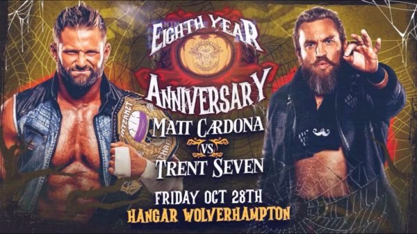 Strange it’s been nearly 3 years since this match, with digs from Cardona at  a recently dead Queen, an NXT UK turnbuckle pad, and a surprise appearance from Tyler Bate