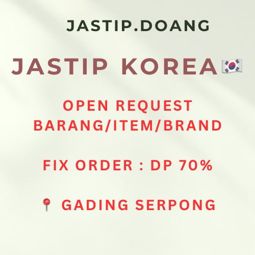FRosemona's tweet photo. OPEN JASTIP KOREA 🇰🇷
https://t.co/eW2tvcSKPs

Live Shopping : 28 Maret - 2 April
⛔️ Close Order : 31 Maret
ETA 7 April (Ready Pengiriman)
📍 Gading Serpong

Bisa request barang/brand/item lain

join grup whatsapp 👇🏻
https://t.co/JkJOsEgvSi https://t.co/LwGiiAwk5U