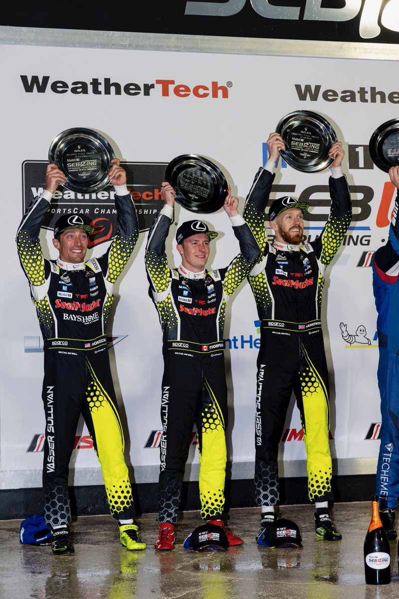 Leaving the #Sebring12 with some hard earned hardware! 🏆 #LexusPerformance #IMSA