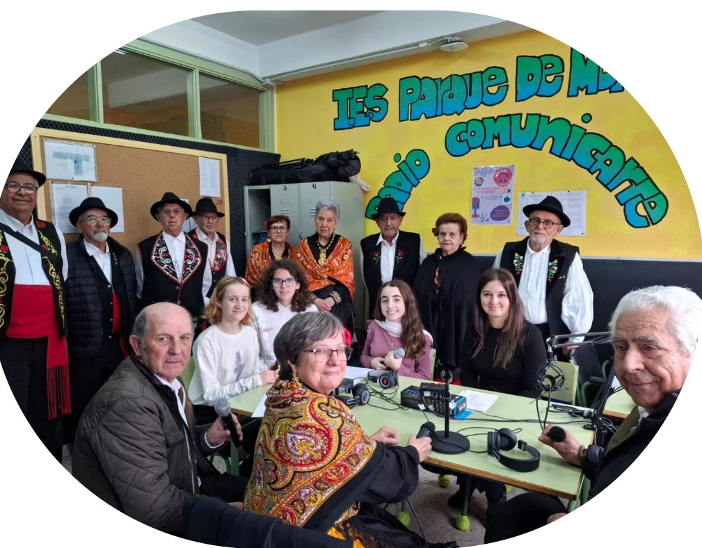Entrevista en la radio al grupo de folclore "Abuelo Mayorga" que visitó el centro y amenizó uno de los recreos de la Semana de Extremadura. Puedes escucharlo en #radiocomunicarte radioedu.educarex.es/radiocomunicar…