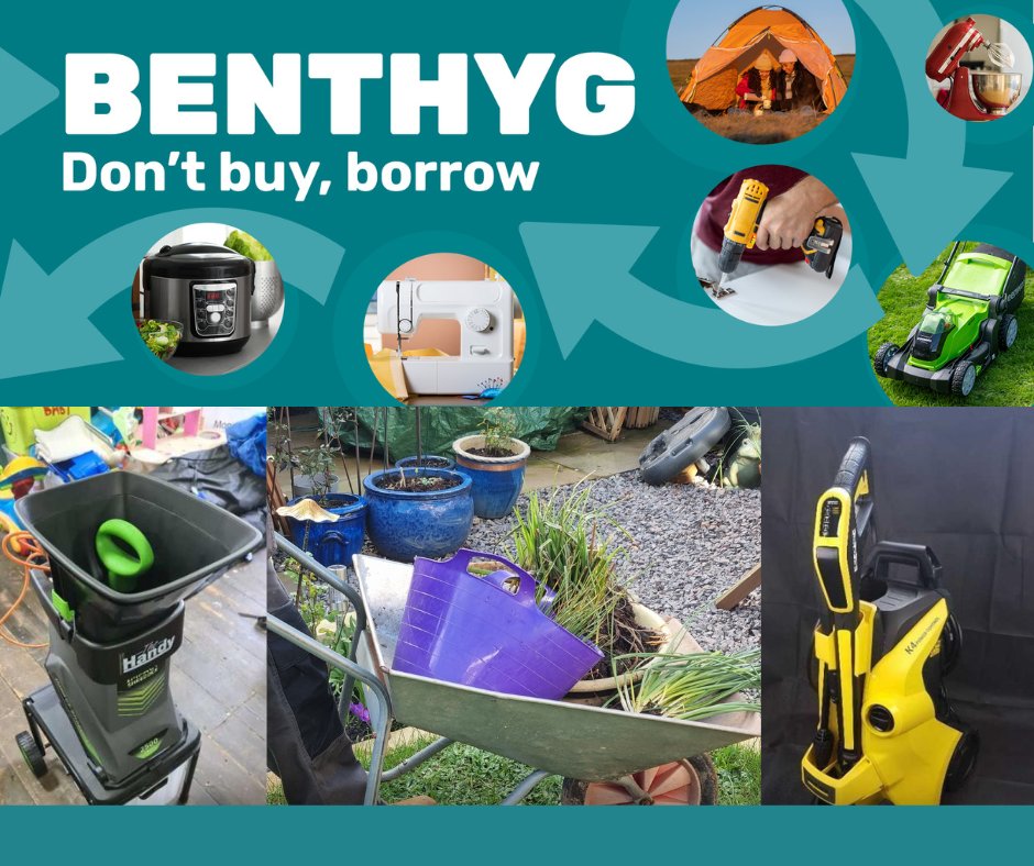 Don’t buy, borrow.

Benthyg Monmouthshire wants to know what you know about its lending scheme, what items you would like to see available to borrow, and much more.
Help make this great resource even better by having a say via

letstalkmonmouthshire.co.uk