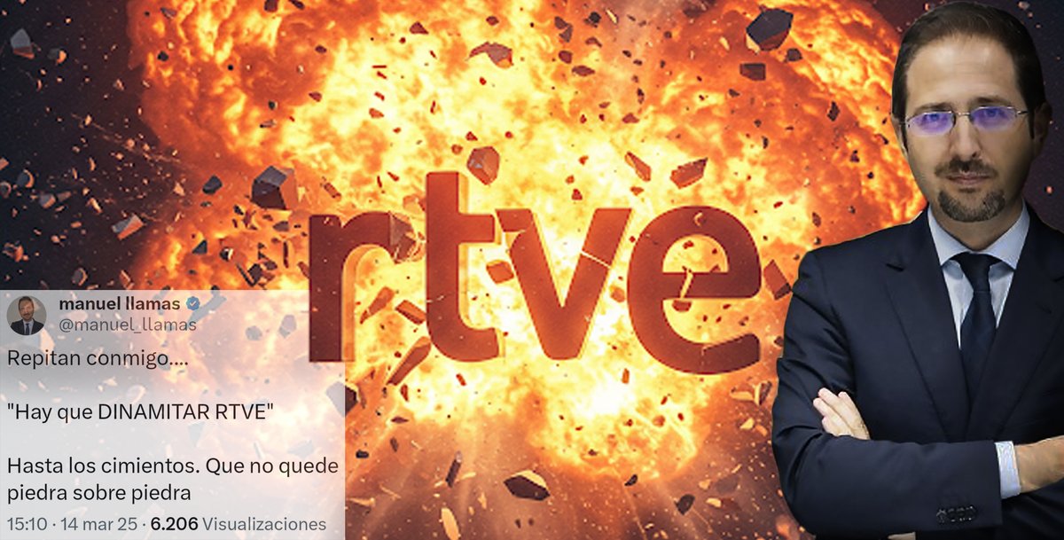 La sucesión de éxitos en la programación de RTVE pone de los nervios a  una fachosfera que sueña con dinamitarla. Toda la información en nuestra  hoja Unión:
👇👇
ugtrtve.net/index.php/comu…

<a href="/UGT_Comunica/">UGT</a> <a href="/rtve/">RTVE</a> #rtve #tve #rne #ugt