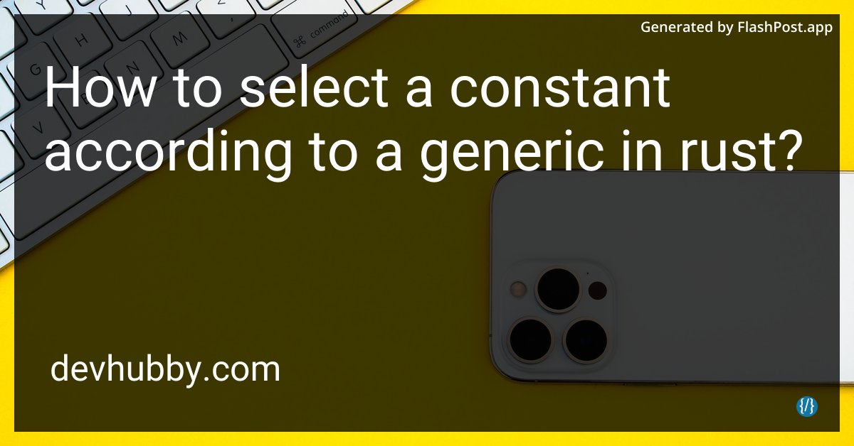 devhubbycom's tweet image. Is this a tech problem or a matching reality show for constants and generics?" 🎭✨
Source: devhubby.com/thread/how-to-…
#RustLang #GenericProgramming #Rustaceans #TechEducation