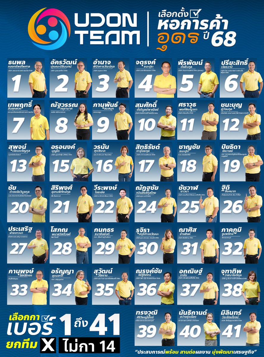 udonteam2025's tweet photo. 📷 "กาช่องที่ใช่ 1-41 (ยกเว้น 14) เลือกไม่เกิน 39 เบอร์! ทีมที่คุณเลือกวันนี้ คือทีมสร้างอุดรธานีของวันพรุ่งนี้!"
📷 22 มีนาคม 2568 📷 ถึงเวลาเปลี่ยนแปลง อุดรธานีต้องไปต่อ!

#22มีนานี้ต้องเลือก
#อุดรธานีต้องไปต่อ
#กากบาทเพื่ออนาคต
#VoteUdonFuture https://t.co/5GH49aR2gC