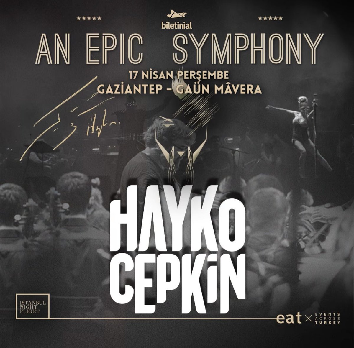 An Epic Symphony orkestrası ile Hayko Cepkin 17 Nisan 2025 // 21.00 ‘ da Mâvera KSM - Açık Hava Sahnesi’nde 

Biletler Satışta !!
<a href="/bubilet/">Bubilet</a> <a href="/biletinial/">Biletinial</a> 

#sanatmaveradagüzel #gaunmavera