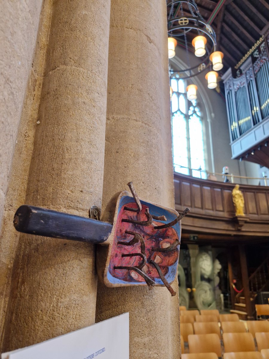 LeicsCathedral's tweet image. Have you seen the #StationsOfTheCross? Artist Mark Cazalet has painted images on bread boards (Jesus as the Bread of Life) in dialogue with devotional poems and prompts from Richard Leaf. 

Follow the journey here and explore their story. Til 21 April, visit during opening hours.