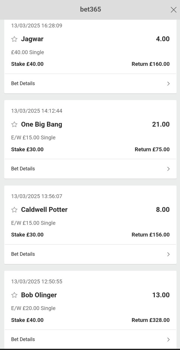 OddsOracleBets's tweet image. Had a pretty solid 2025 Cheltenham Festival by all accounts 🏇

Few bets I had on over the week ⬇️

#Cheltenham #CheltenhamFestival