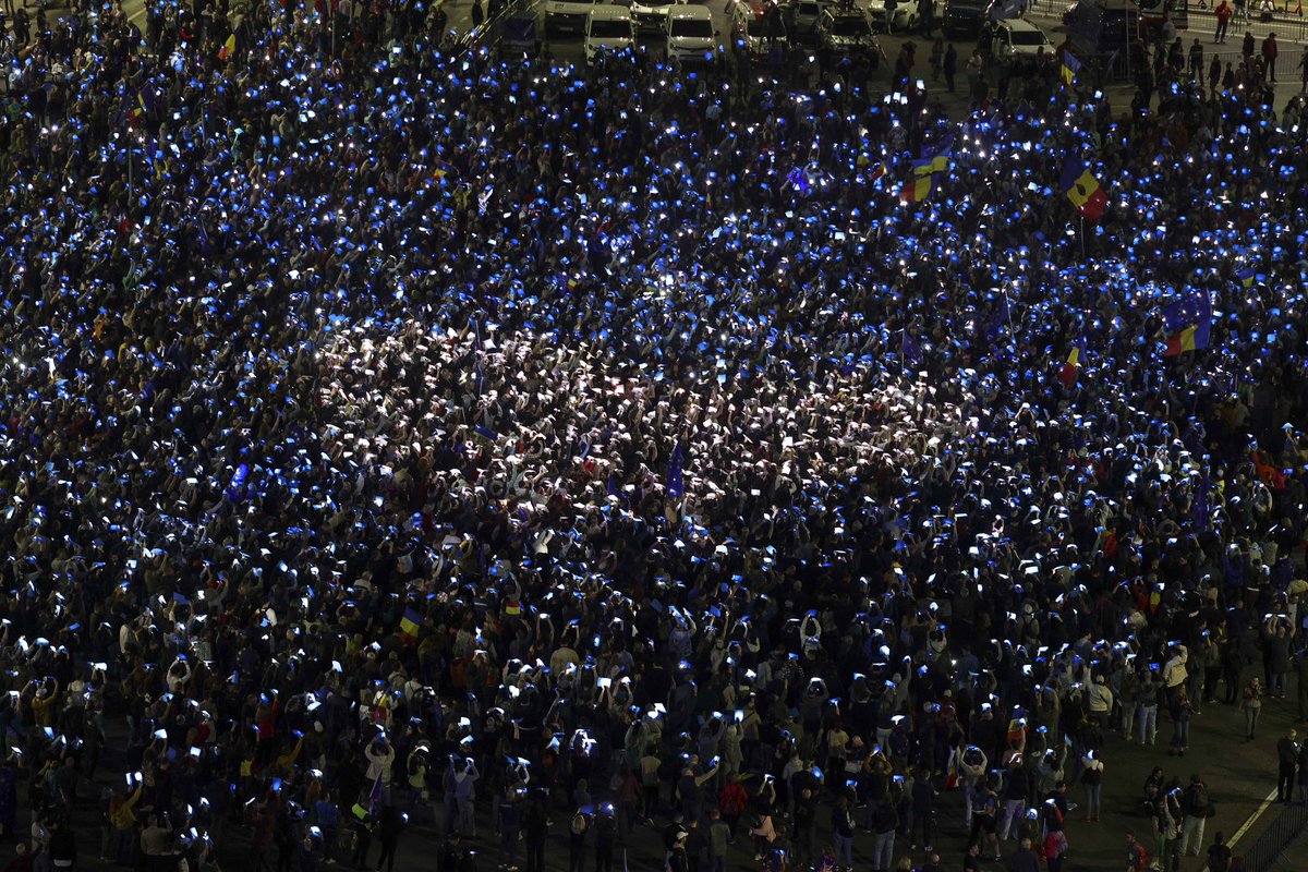 Tianu's tweet photo. Romania is and will always be pro-EU and pro-NATO. Some want us to be weak and isolated. No, thank you. We remember that dark age of our history. It was cold, bitter, and filled with poverty and despair. We want hope, prosperity, and security for our children and the next generations. It’s that simple.