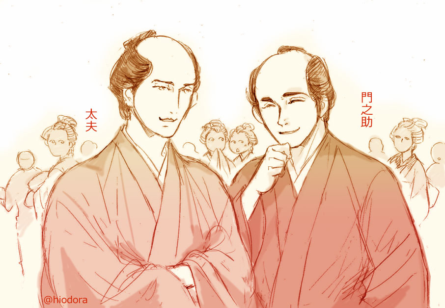 太夫の「断る男がどこにいる、なあ?」に「ああ!」って答える門之助。粋な二人にツボりました。次回も出てくれそうで楽しみ。
#べらぼう絵 