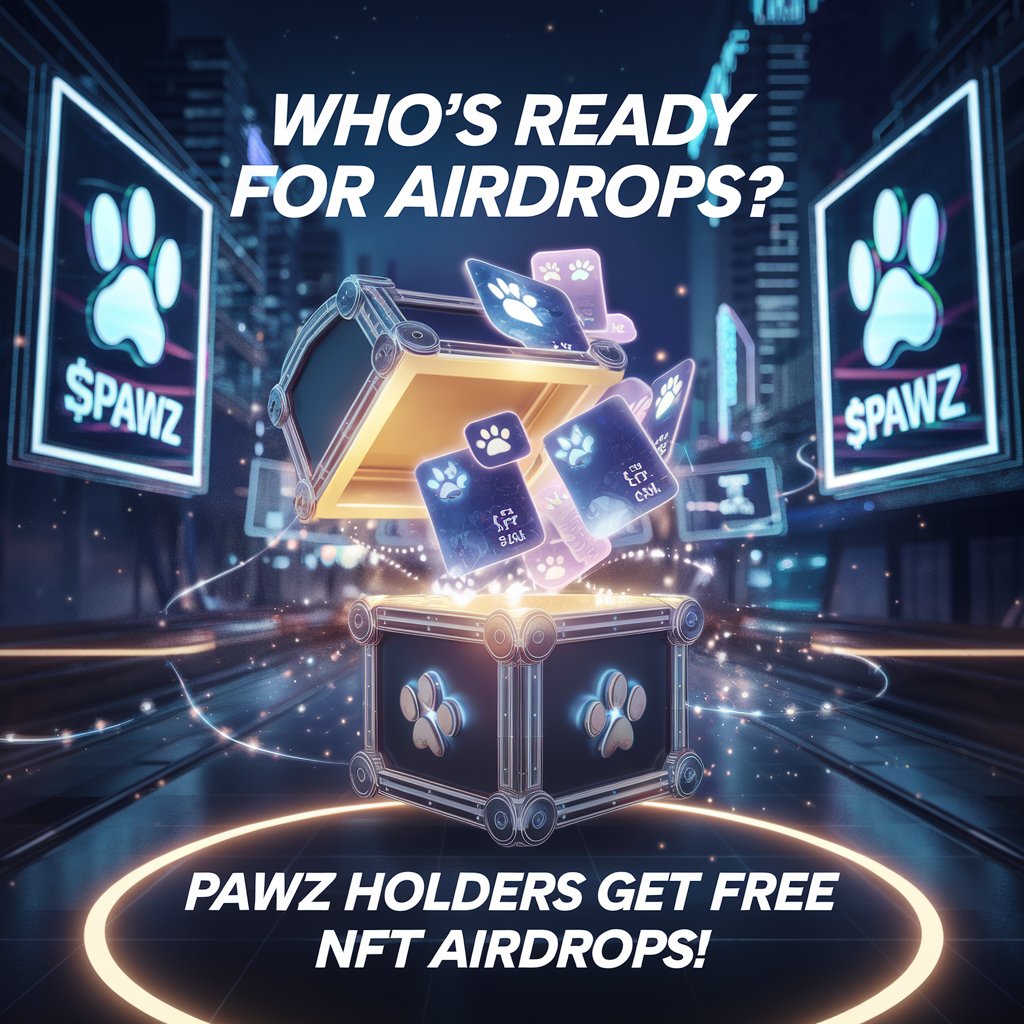 pawverse39's tweet photo. 🎁 Who Doesn’t Love FREE Airdrops?! 🚀

Holding $PAWZ isn’t just cute, it’s profitable!
🐾 Get exclusive Pet NFTs dropped straight to your wallet, no extra effort needed.

✅ No forms
✅ No gas fees
✅ Just hold $PAWZ & enjoy the perks!

💬 Ready for your airdrop? Drop a 🐾 if you’re holding strong!

#PAWZ #NFTAirdrop #CryptoRewards #Web3Perks #NFTCommunity #DeFiEarnings #PassiveIncome #NFTCollectors #AirdropAlert