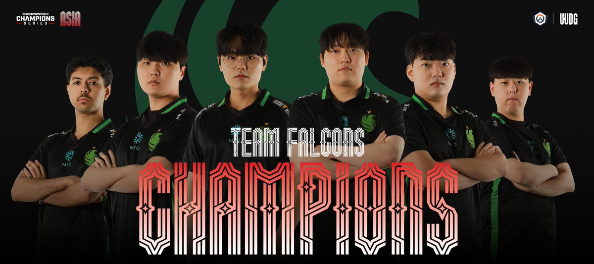 OW_Esports_Asia's tweet photo. 𝘾𝙃𝘼𝙈𝙋𝙄𝙊𝙉𝙎🏆｜OWCS ASIA Stage 1

"𝕋𝔼𝔸𝕄 𝔽𝔸𝕃ℂ𝕆ℕ𝕊 ℝ𝕀𝕊𝔼 𝔸𝔾𝔸𝕀ℕ!" 🔥🦅

💚𝙏𝙀𝘼𝙈 𝙁𝘼𝙇𝘾𝙊𝙉𝙎💚 
올해 첫 번째 OWCS ASIA 챔피언으로 올라섭니다!

#OWCSASIA2025 https://t.co/ZxQ93XEt3j
