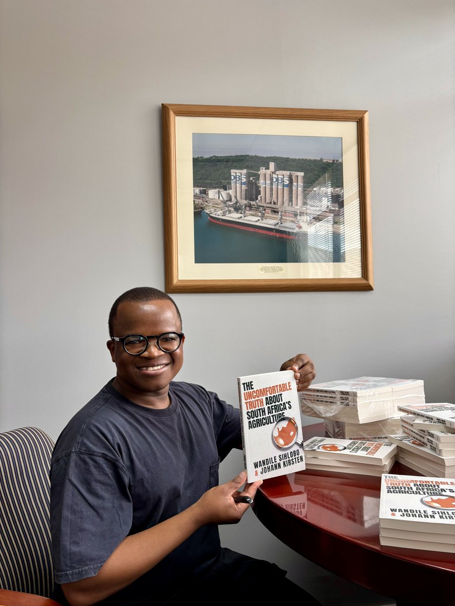 I am at the office signing a few copies the publisher sent for a signature. 

Our new book, “The Uncomfortable Truth About South Africa’s Agriculture”, is available nationwide in all good bookstores and on ebook platforms.

We are grateful for your support and hope you find the