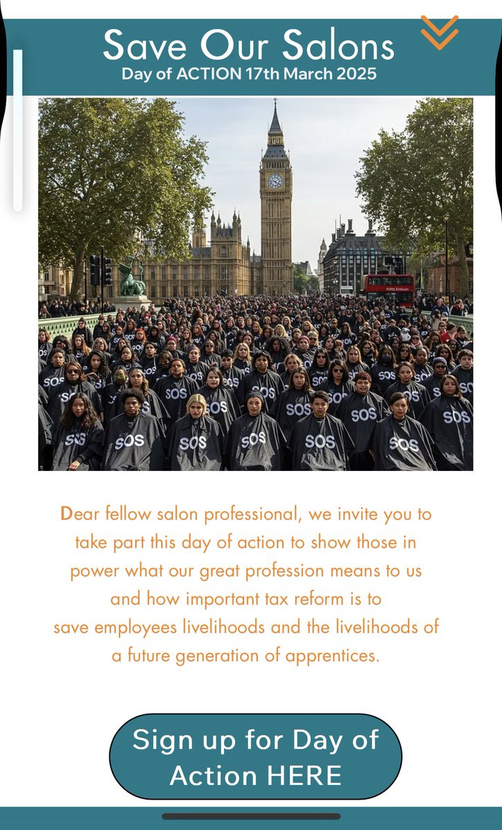 Please join us tomorrow #britishhaircouncil #saveoursalons <a href="/RachelReevesMP/">Rachel Reeves</a>