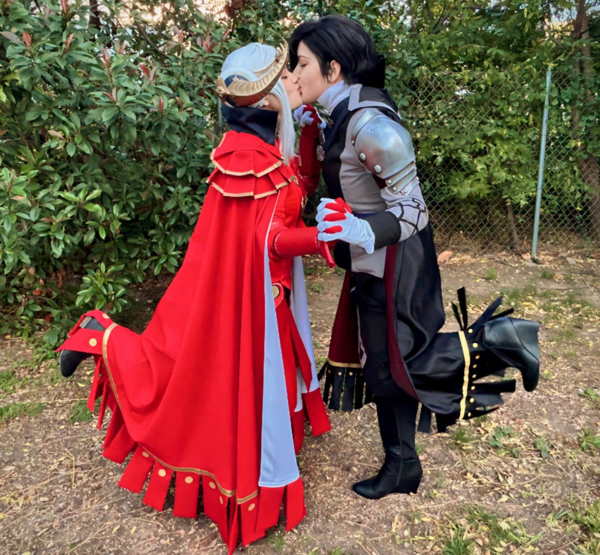 It’s my 3 year anniversary with my wonderful girlfriend, I feel obligated to post our #edelbert cosplays #FireEmblem #fe3h