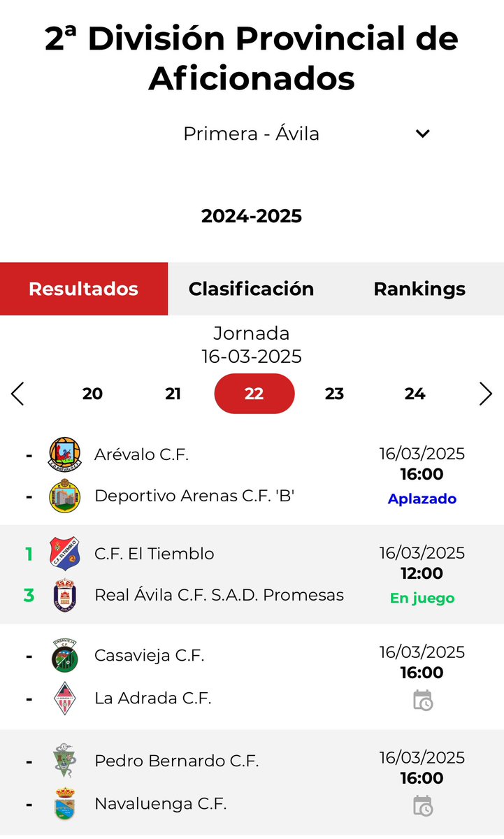 Se suspende el partido del equipo aficionado contra <a href="/Deportivoarenas/">Deportivo arenas</a> B , esperaremos fechas .
Vamosarevalo!!!!❤️❤️❤️