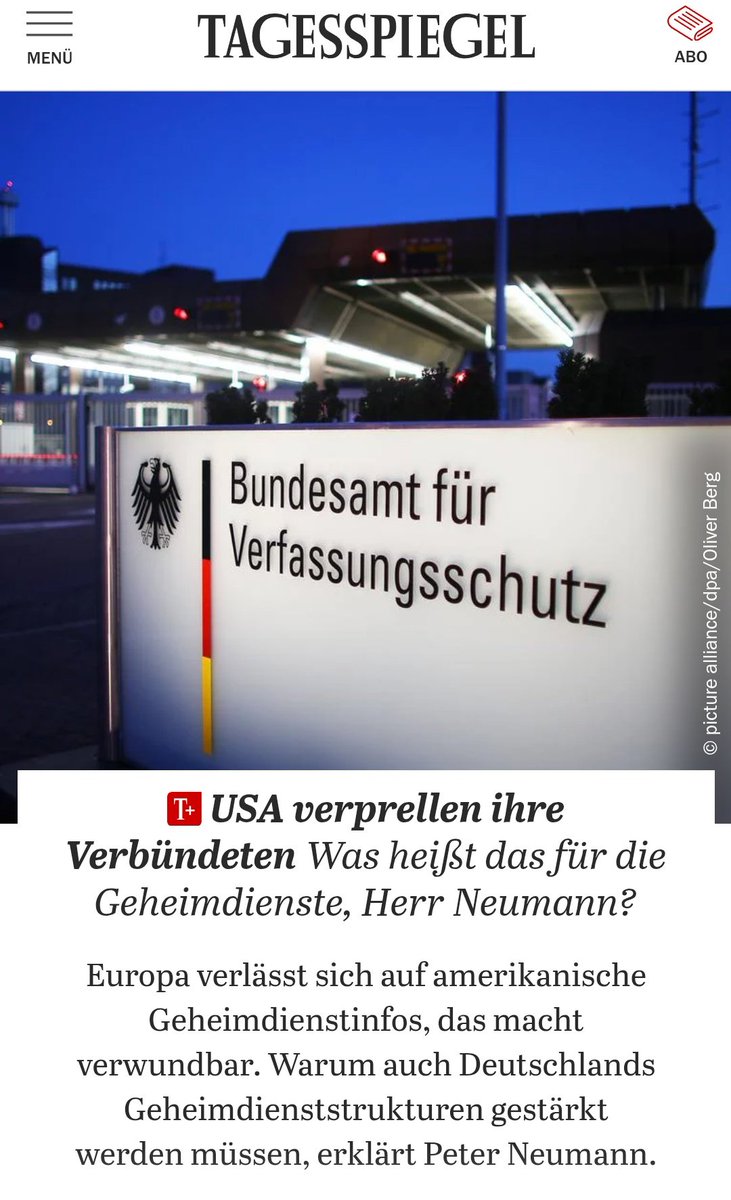 Peter R. Neumann (@peterrneumann) on Twitter photo Die Schwäche unserer Nachrichtendienste macht uns erpressbar, argumentiere ich im <a href="/Tagesspiegel/">Tagesspiegel</a> 👇tagesspiegel.de/internationale… Die Schwäche unserer Nachrichtendienste macht uns erpressbar, argumentiere ich im <a href="/Tagesspiegel/">Tagesspiegel</a> 👇tagesspiegel.de/internationale…