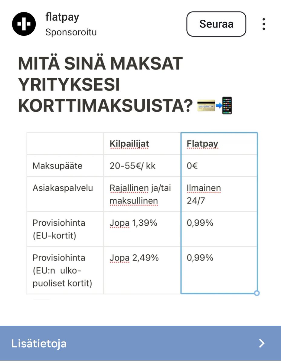Markkinoinnin asiantuntijat: onko tietoinen valinta tehdä mainos Wordilla/Powerpointilla, ja ottaa siitä kuvakaappaus joka sisältää oikoluvun huomautukset? 
Onko tarkoitus erottua (minäkin jaan mainosta täällä) vai onko vain 0€ budjetti ja tuo on hyvä? 

#markkinointi